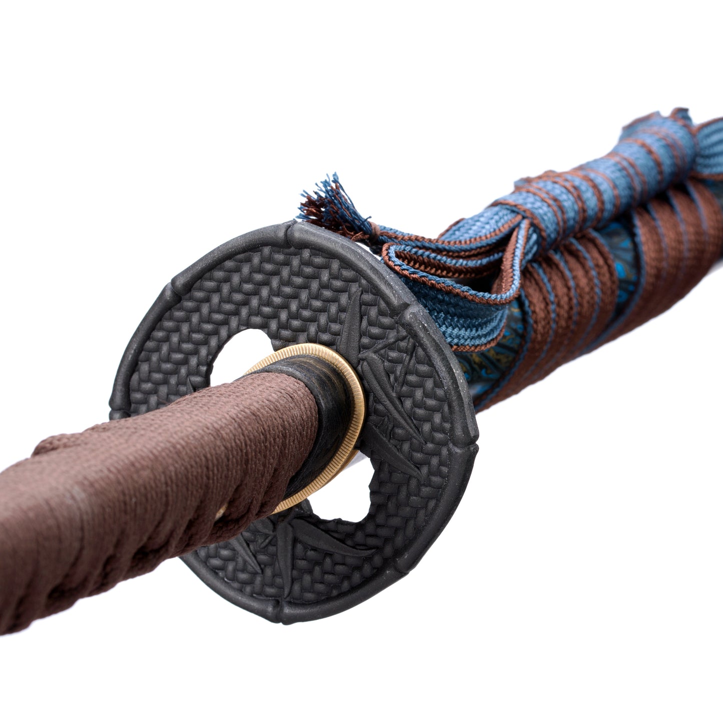 Sanmai Katana Copper Tsuba Hand Polishing