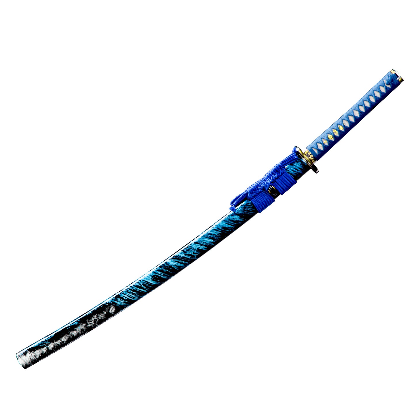 1060 Steel Katana Blue Blade Real Hamon Blue Style