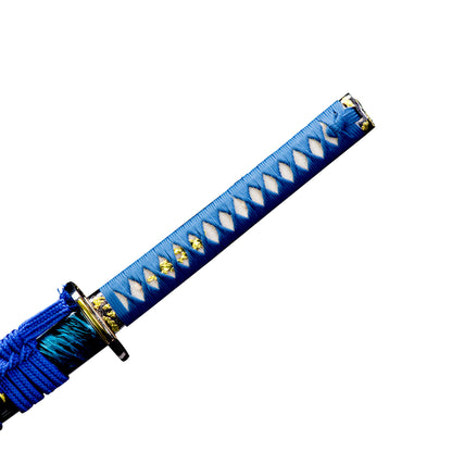 1060 Steel Katana Blue Blade Real Hamon Blue Style