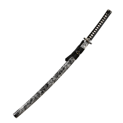 1060 Steel Katana Blue Blade Carving Flame Pattern