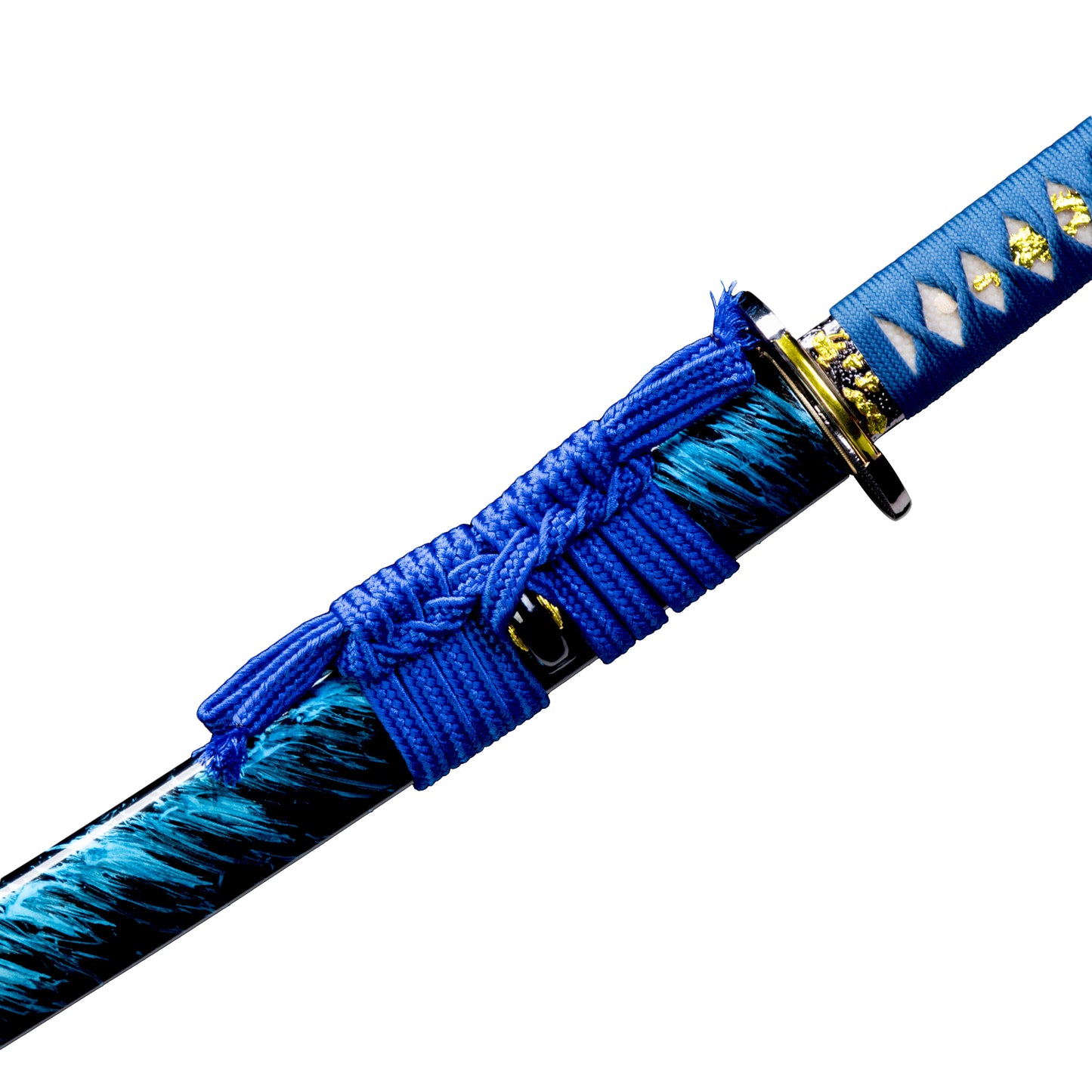 1060 Steel Katana Blue Blade Real Hamon Blue Style