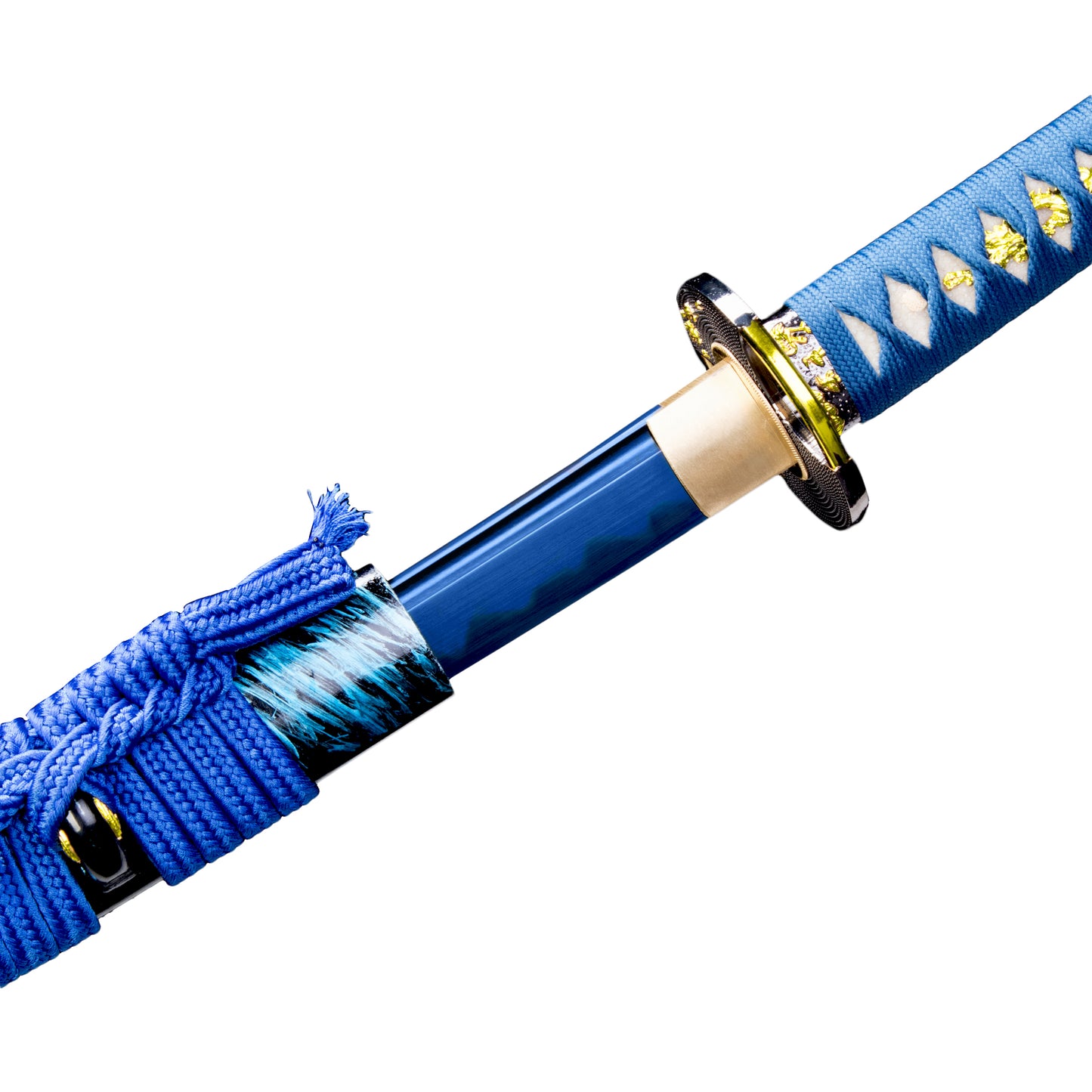 1060 Steel Katana Blue Blade Real Hamon Blue Style