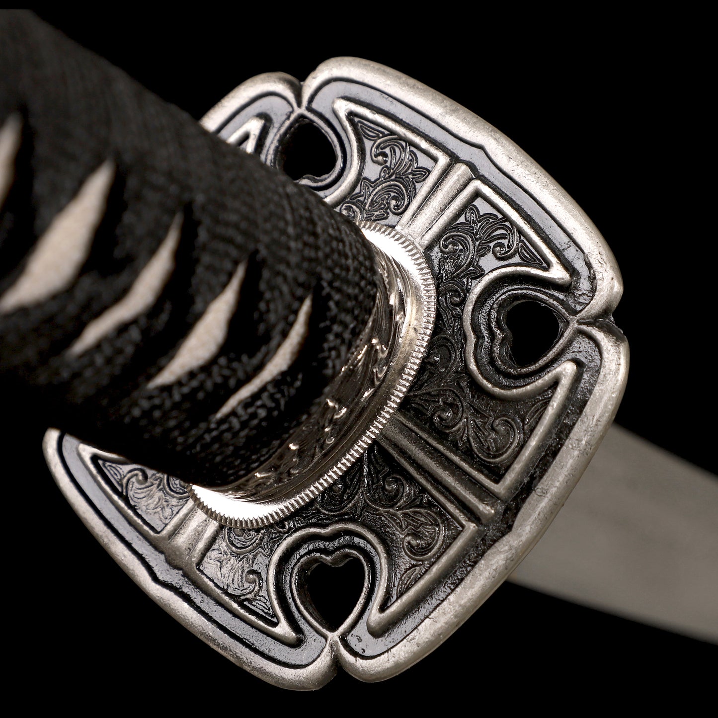 Damascus Steel Katana Ripple Pattern Blade Real Sharp