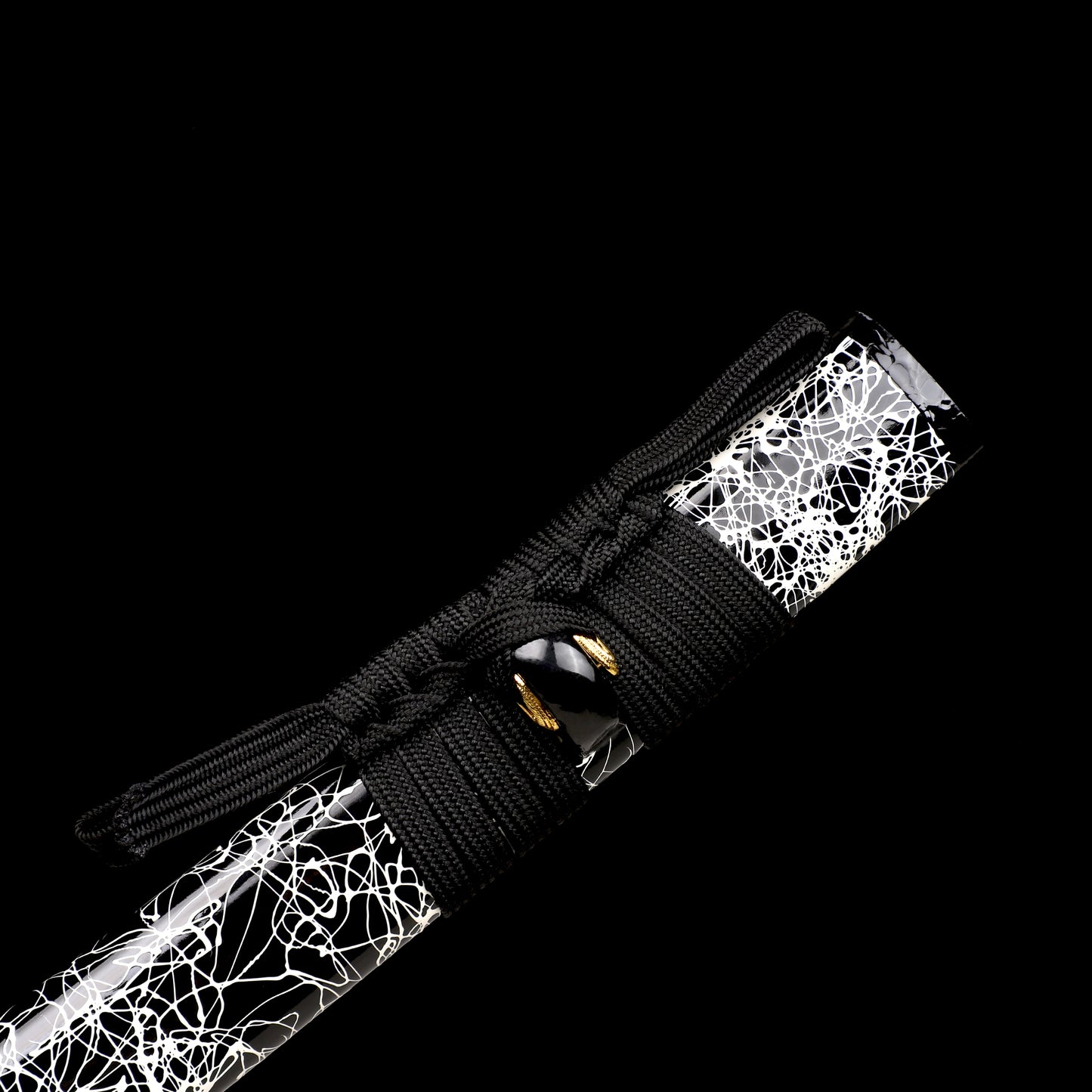 1060 Steel Katana Blue Blade Carving Flame Pattern