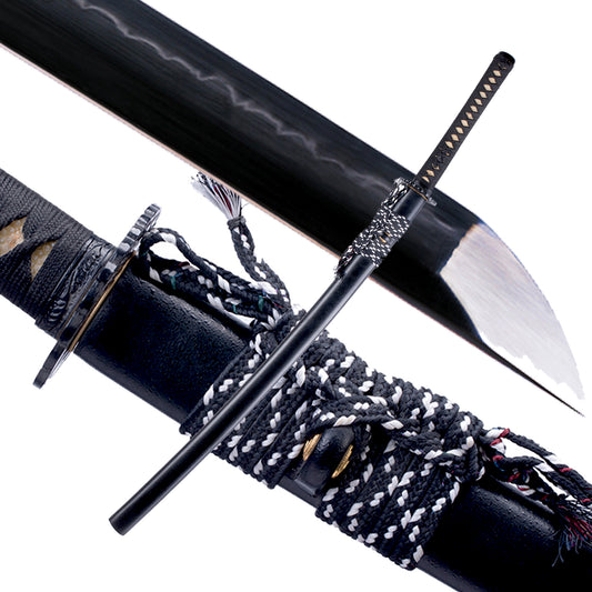 1095 Steel Katana Clay Tempered Real Hamon