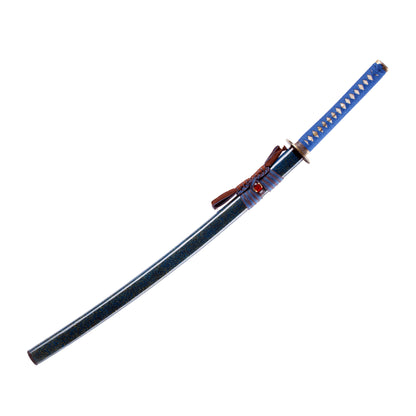 9260 Steel Katana Blue Blade With White Fake Hamon