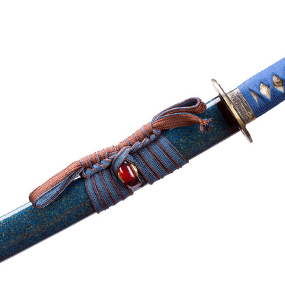 9260 Steel Katana Blue Blade With White Fake Hamon