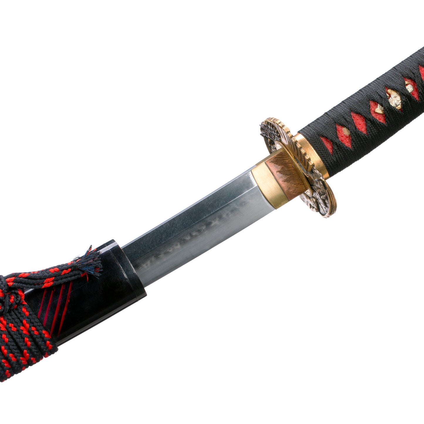 Damasucs Steel Katana Clay tempering Real Hamon