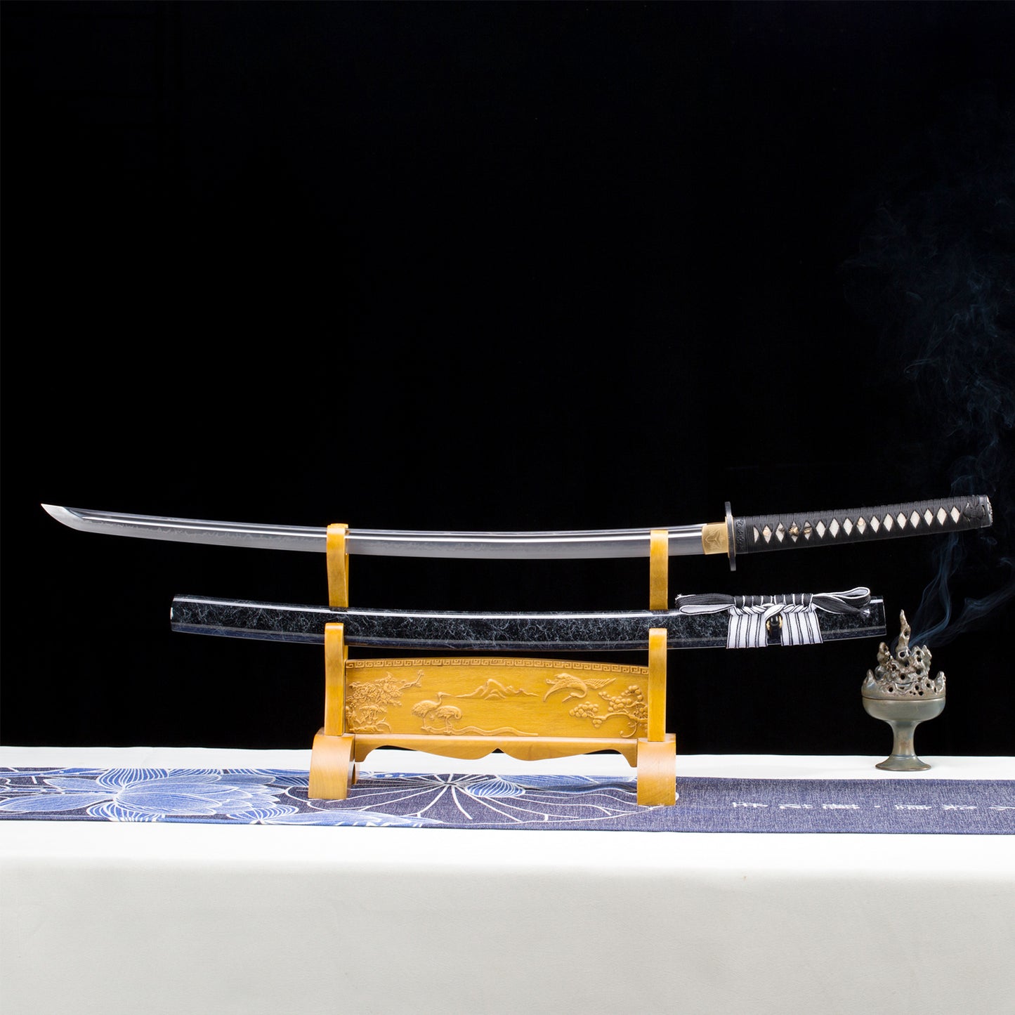 1095 Steel Katana Clay Tempered Tyouji Hamon